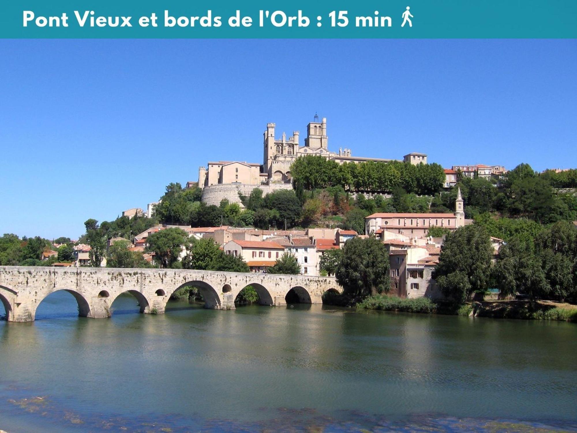 Elegant Studio Climatise 'Alma 2' - Coeur De Beziers - Wifi Fibre - Netflix Екстериор снимка