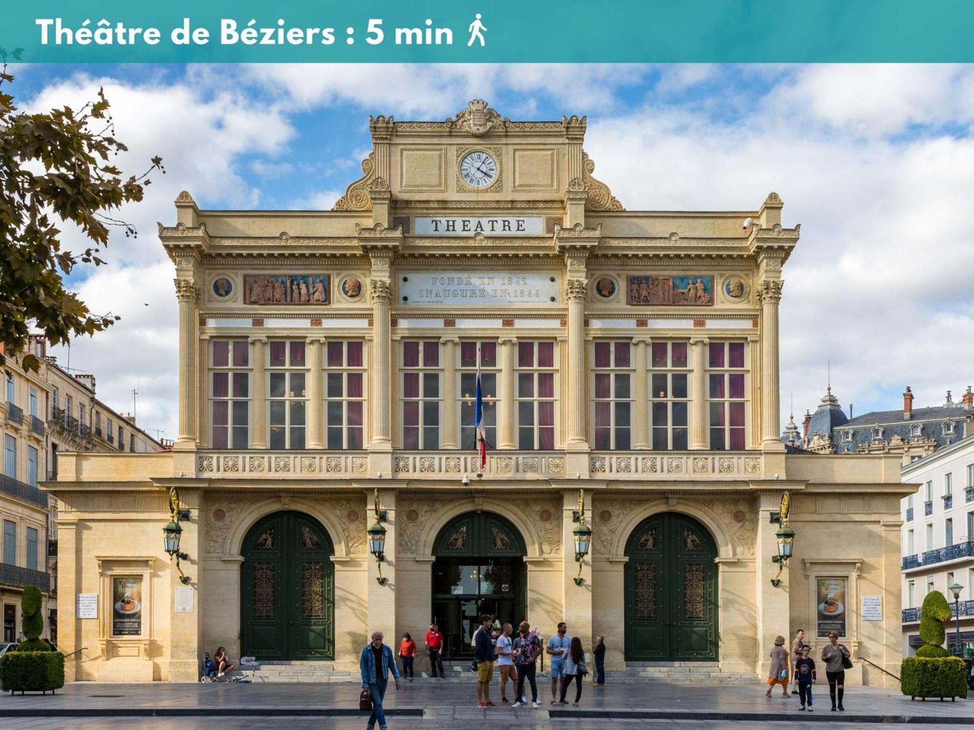Elegant Studio Climatise 'Alma 2' - Coeur De Beziers - Wifi Fibre - Netflix Екстериор снимка